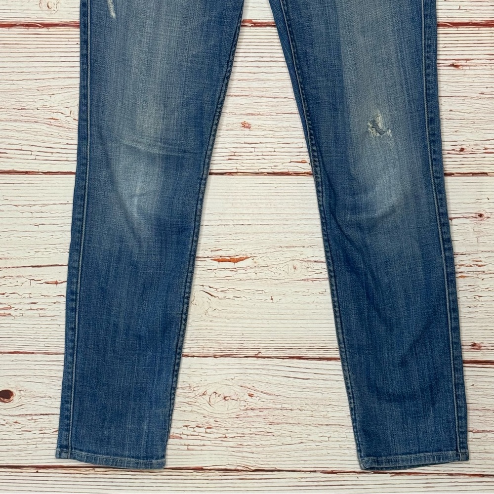 7 for all Mankind Josefina Skinny Boyfriend Jeans Sz 25 - Picture 4 of 14